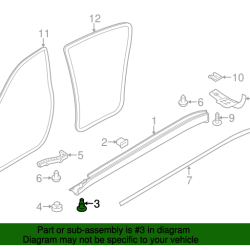 Кліпса порога нижня (розклепуючий штифт) Porsche 99950713340